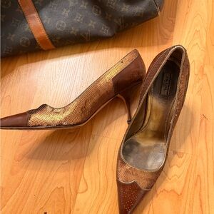 Prada Bronze Calzature Donna Pumps
